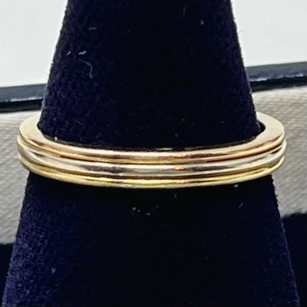 CARTIER TRINITY VENDÔME LOUIS UNISEX WEDDING BAND 18K GOLD - Picture 7 of 12